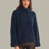 Vida Chunky Turtleneck Shaker Pullover