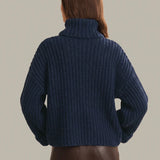 Vida Chunky Turtleneck Shaker Pullover