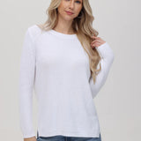 Emma Shaker Sweater - Bleach White