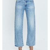 Lexi Mid Rise Bowed Straight