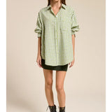 Winnie Gingham Shirt - Leaf