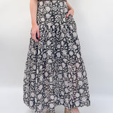 Lacy Block Printed Skirt