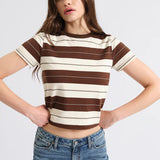 Zuma Crewneck Tee  - Chocolate