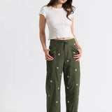 Daisy Drawstring Barrel Pant