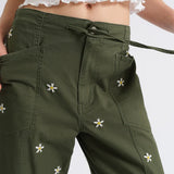 Daisy Drawstring Barrel Pant