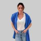 Lena Cashmere Wrap - Periwinkle