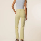 Kelsey High Rise Ankle Flare - Yellow