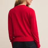 The Perfect Layer Sweater Festive Red