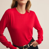 The Perfect Layer Sweater Festive Red