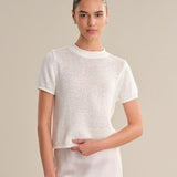 Faye Sweater Tee - Chalk