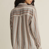 The Perfect Striped Button Up - Island Coconut
