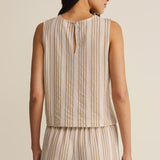 Sloane Knit Striped Top - Cloud