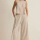 Sloane Knit Striped Top - Cloud