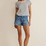 Junie Striped Tee - Navy
