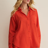 The Perfect Airy Gauze Top - Lychee