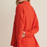 The Perfect Airy Gauze Top - Lychee