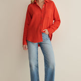 The Perfect Airy Gauze Top - Lychee