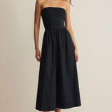 Sunsought Strapless Midi Dress