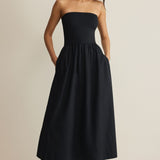 Sunsought Strapless Midi Dress