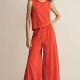 Sloane Jersey Muscle Tank - Lychee
