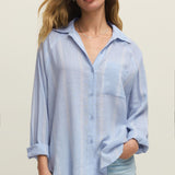 The Perfect Linen Top - Blue Light