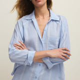 The Perfect Linen Top - Blue Light