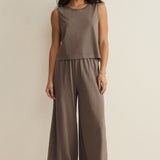 Sloane Jersey Muscle Tank - Taupe