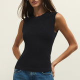 Tibi Mesh Tank - Black