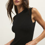 Tibi Mesh Tank - Black