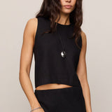 Sloane Linen Top - Black
