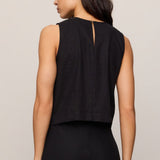 Sloane Linen Top - Black