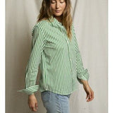 Gisele Woven Button Down - Grass