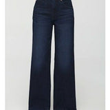 Lana Dbl Button HR Ultra Wide Leg - Starstruck