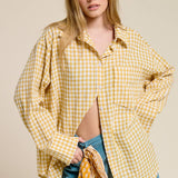 Winnie Gingham Shirt - Gold