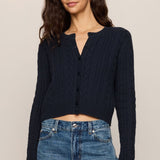 Cera Long Sleeve Cardigan - Eclipse