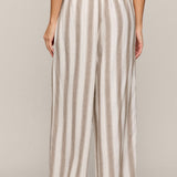 The Perfect Striped Pant - Light Toffee