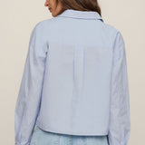 Favorite Button Up Top - Hamptons Blue