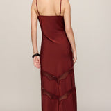 Bruna Lace Inset Midi Dress