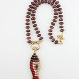 Pez Del Sol Necklace - Maroon