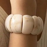 Acrylic Stretch Bracelet - Ivory