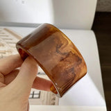 Acrylic Bracelet - Tortoiseshell Cuff
