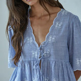 Luna Embroidered Blouse
