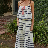 Marine Crop Top Tank