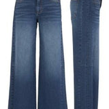 Meg HR Wide Leg Side Panel Raw Hem - Curator