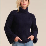 Vida Chunky Turtleneck Shaker Pullover