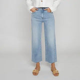 Aberdeen Ankle Crop High Rise - Light Indigo