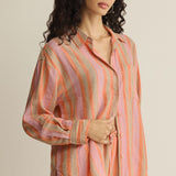 The Perfect Striped Button Up -  Tiger Lily