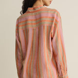 The Perfect Striped Button Up -  Tiger Lily