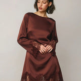 Lenora Satin Mini Dress