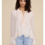 Donna Ls Peplum Top